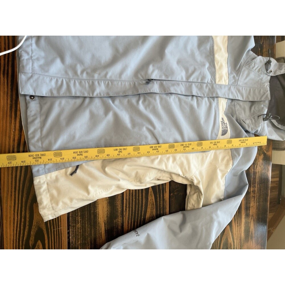 The North Face Women’s LG HyVent Hooded Jacket + Gloves Gray Winter Ski Coat - Picture 7 of 11